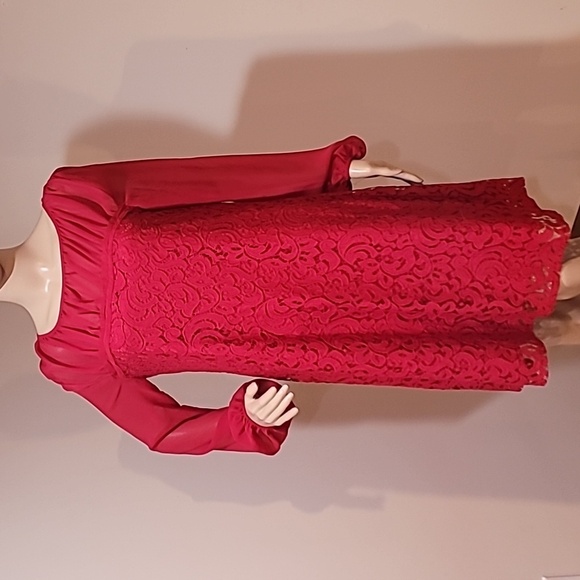 Taylor Dresses & Skirts - Anthroplogie - Taylor ~ Red Lace Dress